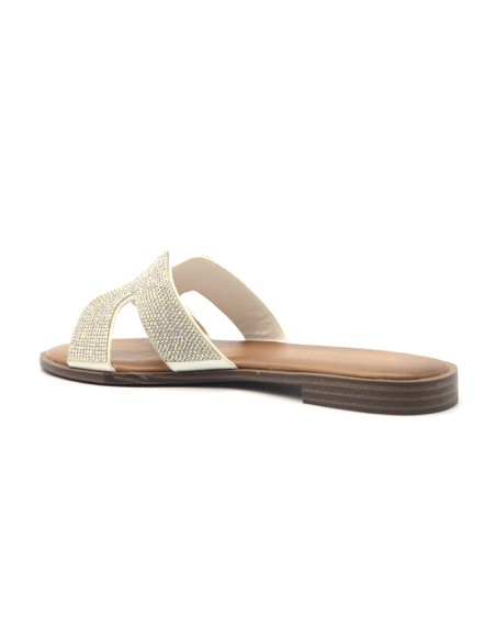 Kharisma sandalo a ciabatta con strass